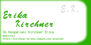 erika kirchner business card